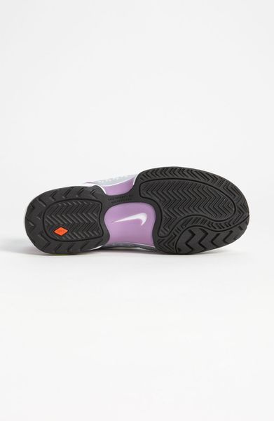 Nike Air Max Cage Tennis Shoe Women in (grey/ purple