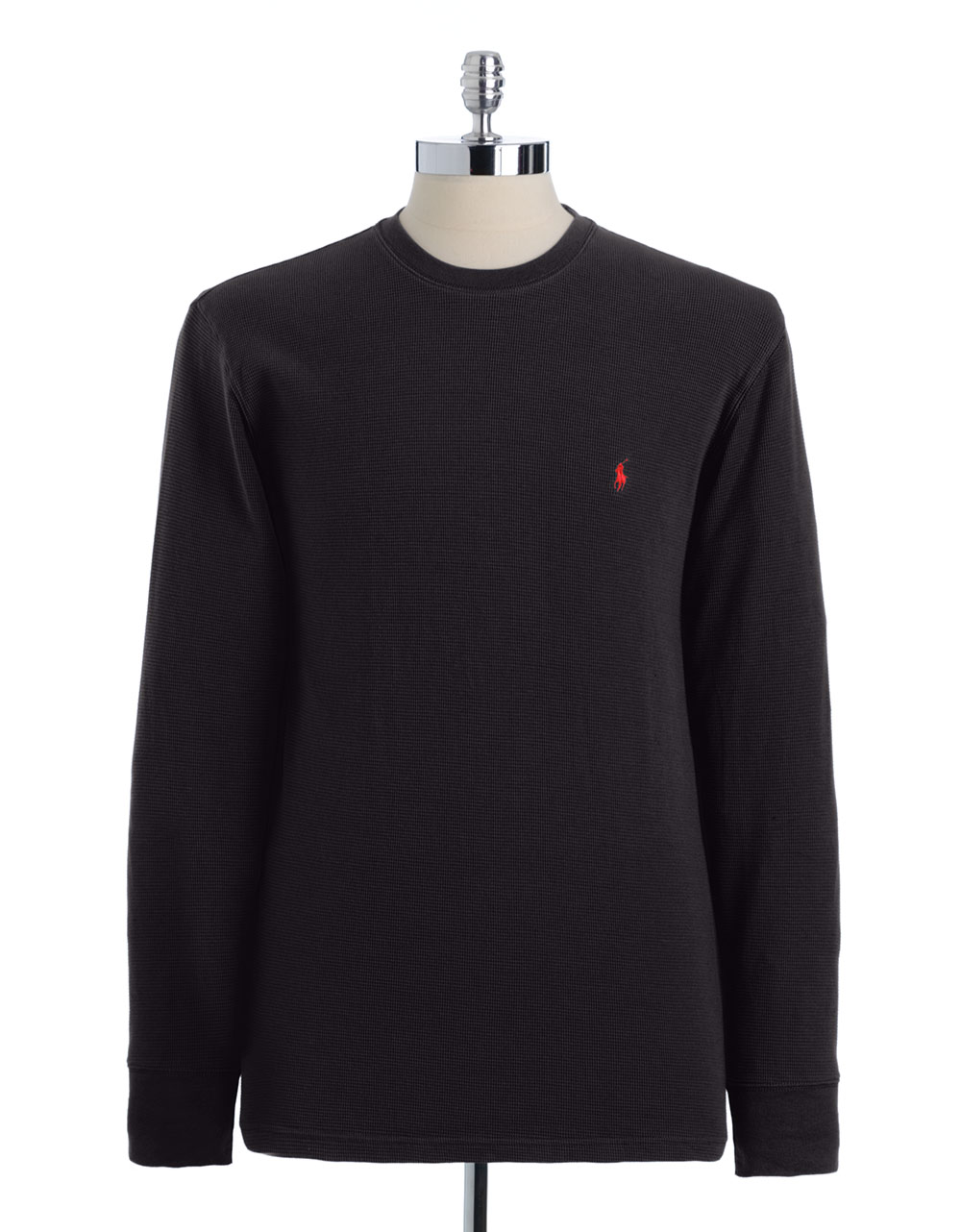 Polo Ralph Lauren Thermal Long Sleeved Sleepwear Top in Black for Men