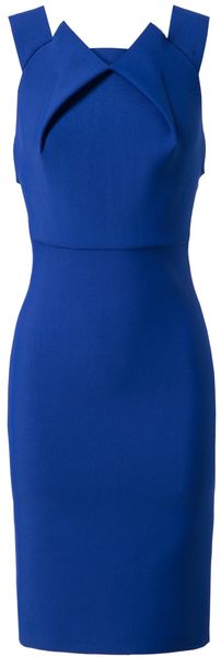 Roland Mouret Stretch Crepe Dress - Lyst