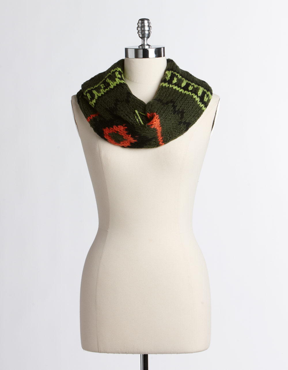 Steve Madden Knit Infinity Scarf in Green (military) | Lyst