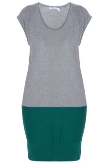 T By Alexander Wang Colour Block Tunic Dress - Lyst