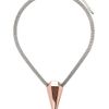 Topshop Spike Mesh Necklace in Silver (mixed metal) - Lyst