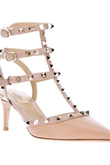 Valentino Studded Sandal Pump - Lyst