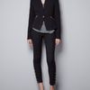 Zara Blazer with Zips in Black - Lyst