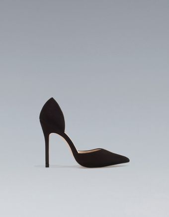 Zara High Heel Vamp Shoe - Lyst