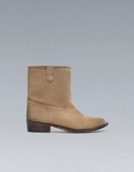 zara beige boots