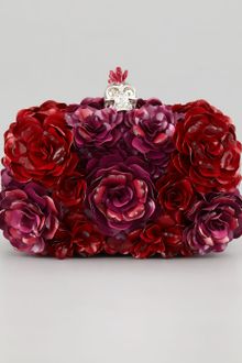 Alexander McQueen Metal Flower Box Clutch - Lyst