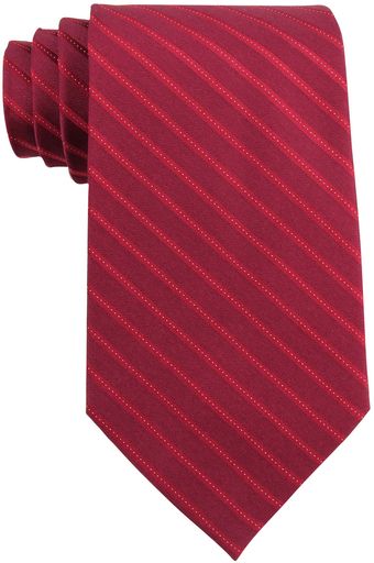 Calvin Klein Striped Silk Tie - Lyst