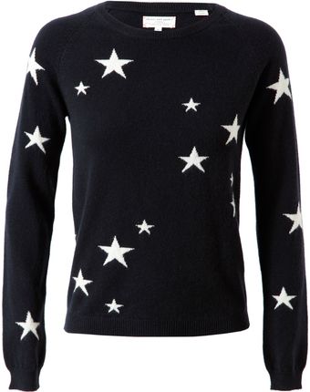 Chinti And Parker Intarsia Star Patterned Cashmere Jumper - Lyst