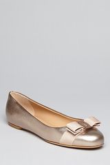 Ferragamo Logo Bow Ballet Flats Varina