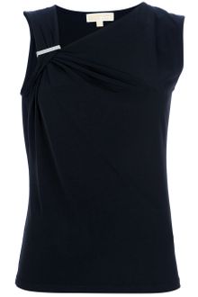 Michael Kors Asymmetrical Neckline Top - Lyst