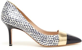 Nicholas Kirkwood Python and Patent Leather Pumps - Lyst
