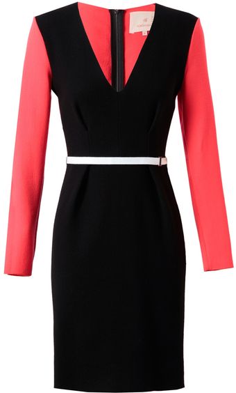 Roksanda Ilincic Crepe Wool Dress with Belt - Lyst