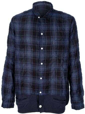 Sacai Check Shirt - Lyst