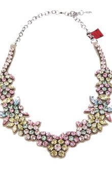 Valentino Cut Glass Floral Necklace - Lyst