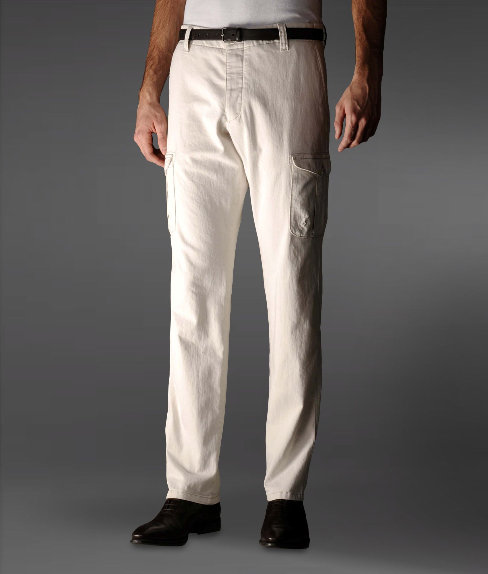 ivory cargo pants