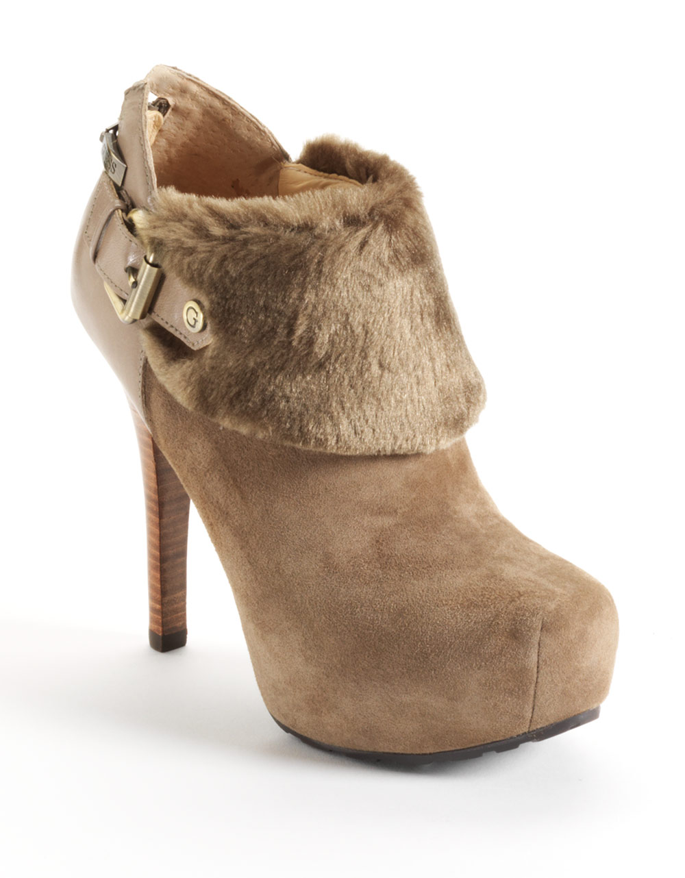 Guess Oleta Suede Ankle Boots in Brown (tausu) | Lyst