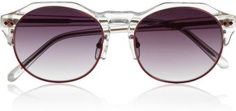 Matthew Williamson Round Frame Acetate Sunglasses - Lyst