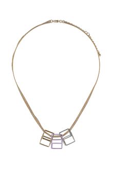 Topshop Metal Cube Necklace - Lyst