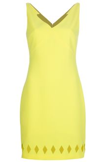 Versace Diamond Cut out Shift Dress - Lyst