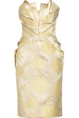 Zac Posen Silk-Blend Jacquard Dress