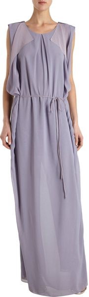 Acne Open Back Maxi Dress - Lyst