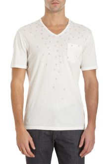 John Varvatos Stars V Neck Tee - Lyst