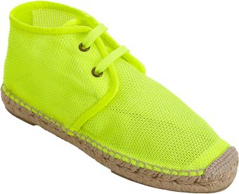 Stella McCartney Mesh Espadrille Ankle Boot - Lyst