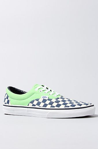 Vans The Era Sneaker in Checker Green Flash - Lyst