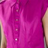Tory Burch Button Down Shirt in Purple - Lyst