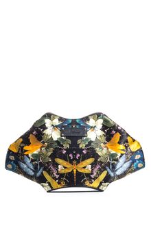 Alexander McQueen Dragonfly Print Mantaray Clutch - Lyst