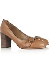 Chloé Buckledetailed Leather Pumps