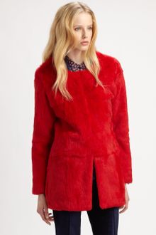 Elizabeth And James Bora Rabbit Fur Coat - Lyst