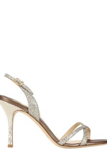 Jimmy Choo 85mm India Metallic Leather Sandals - Lyst