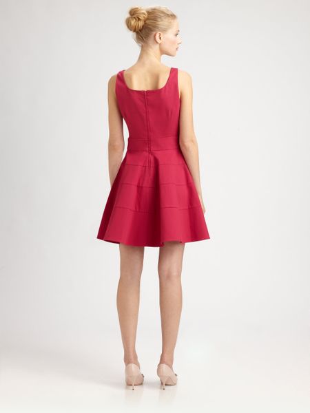 Red Valentino Sleeveless Aline Dress in Red (fuchsia)