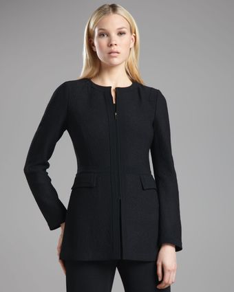 St. John Collection Marocaintrim Boucle Jacket - Lyst