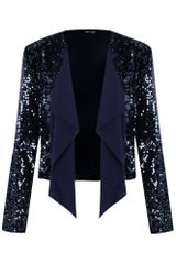 Tfnc Embellished Drape Jacket