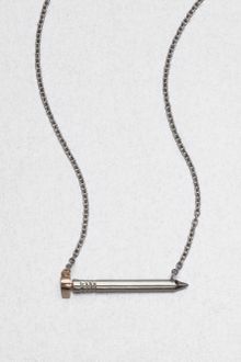 A.L.C. Heartshaped Nail Necklace - Lyst