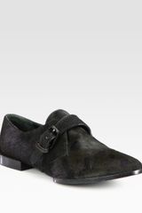 Alexander Wang Calf Hair Buckle Flats