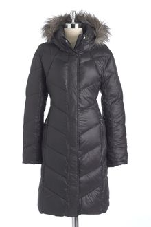 Calvin Klein Faux Fur Hooded Down Coat - Lyst