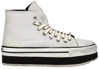 Dioniso 50mm Canvas Wedge Sneakers - Lyst