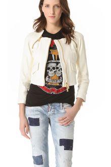 DSquared2 Leather Jacket - Lyst