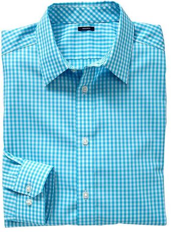 Gap Noniron Gingham Shirt Slim Fit - Lyst
