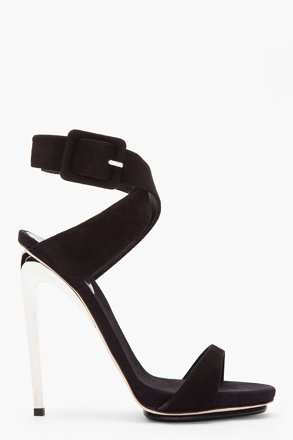 giuseppe zanotti black suede heels