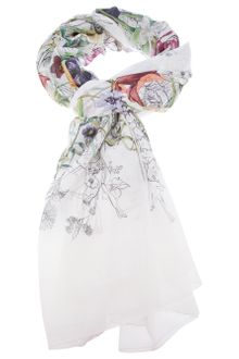 Gucci Floral Print Scarf - Lyst