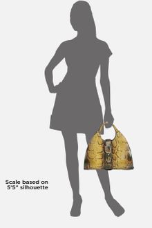 Gucci Python Stirrup Medium Top Handle Bag - Lyst