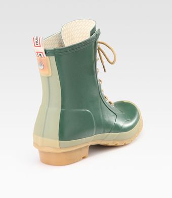 Hunter Bormio Combat Boots - Lyst