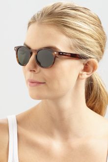 Marc Jacobs Preppy Round Plastic Sunglasses - Lyst