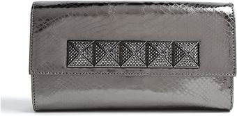 Michael by Michael Kors Laminated Python Antonia Clutch - Lyst