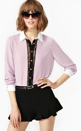 Nasty Gal Sweet Revenge Blouse - Lyst